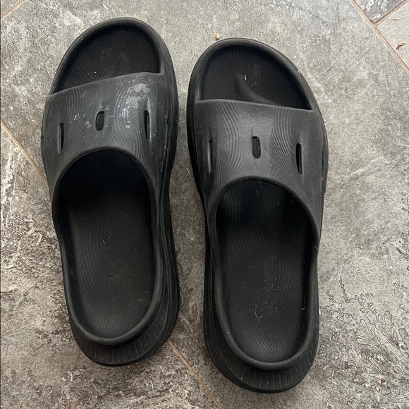 Hoka Black Slide Sandals - Picture 1 of 5